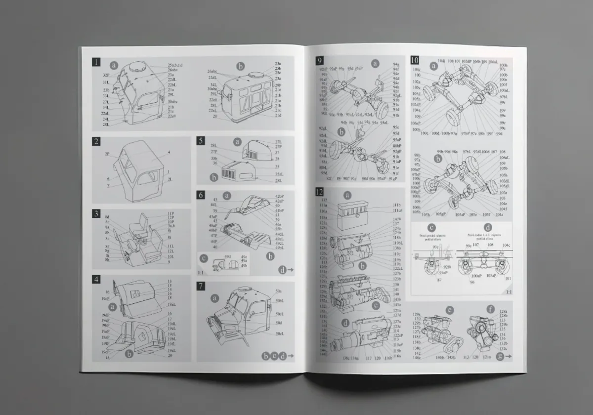 Papierový model Praga V3S Valník